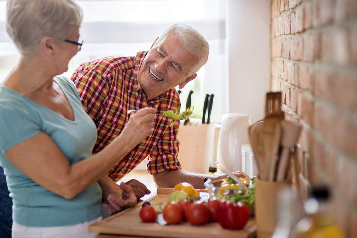 Senior marriage cooking together healthy meal | Is Your Libido Low? Causes And How To Perk Back Up | Low Libido | hypoactive sexual desire disorder