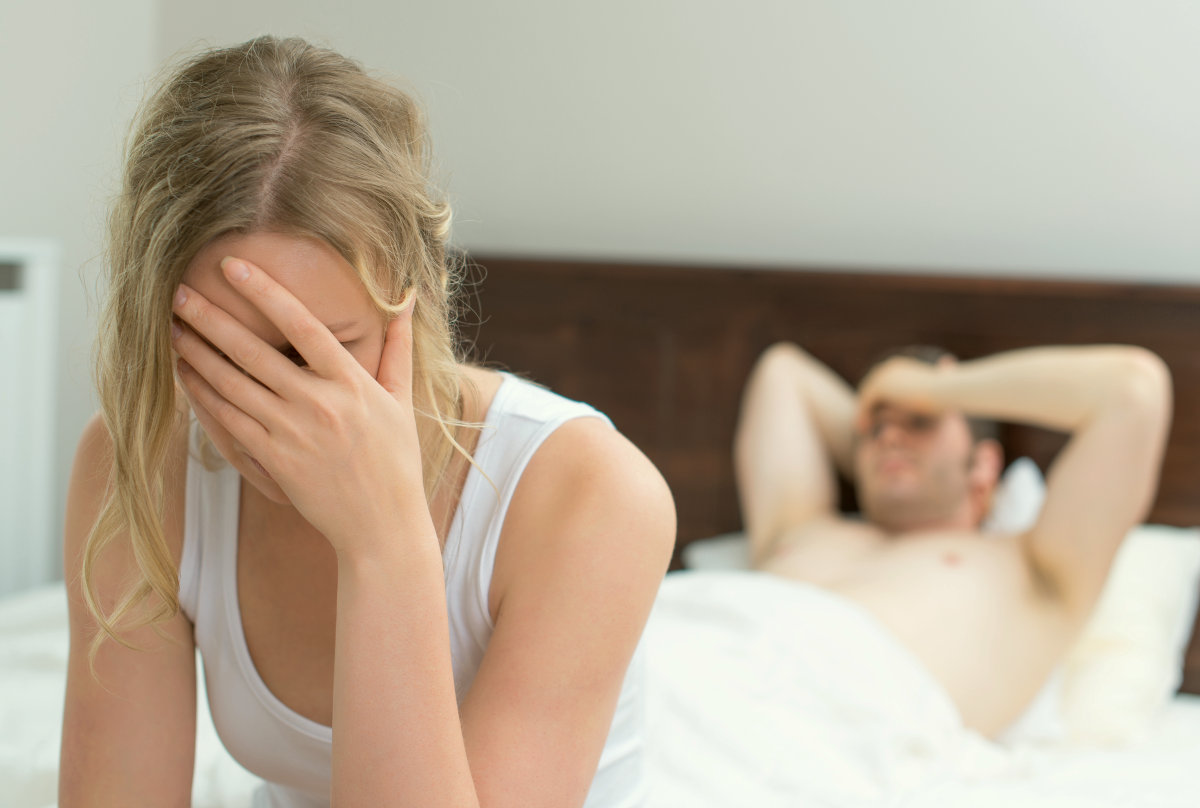 Upset young couple having problems with sex | No Sex: Causes of Low Sex Drive In Women | what causes low libido in females