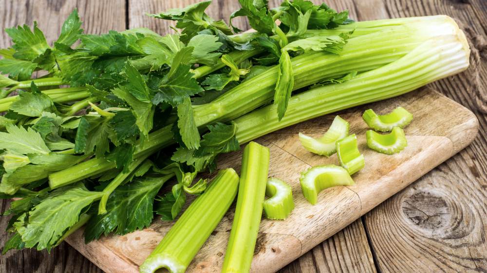 fresh celery stalk leaves on table | The Connection Between High Blood Pressure And Hypothyroidism | high blood pressure and hypothyroidism | hypothyroidism diet